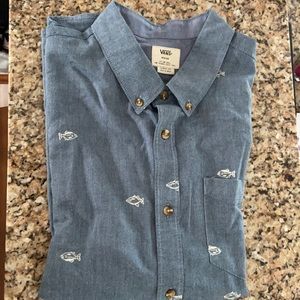 Vans button down short sleeve shirt